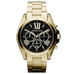 Michael Kors Oversized Bradshaw Chronograph Quartz Watch with Gold Stainless Steel Strap for Women MK5739