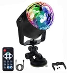Disco Lights,AUELEK USB Disco Lights, LED DJ Ball Lights 3W 7 Colours Sound Activated Party Lights with Suction Mount and Remote USB Stage Strobe Magic Disco Ball for Party/Christmas/Bar/Club/Wedding