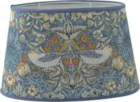 Strawberry thief skärmar teal oval William Morris (25cm)
