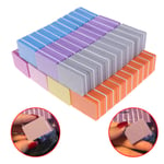 10pcs Double-sided Mini Nail File Tool Colorful Sponge Poli Purple