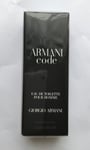 Giorgio Armani Code Eau de Toilette Spray 15ml Travel Size Brand New Pour Homme