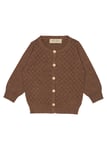 Petit Piao Cardigan Knit Pattern Brown