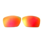 Walleva Fire Red Polarized Replacement Lenses For Maui Jim Alenuihaha Sunglasses