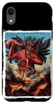 Coque pour iPhone XR The Devil Devouring Human in Hell Occult Monster Athée