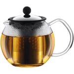 ASSAM Tekanna m. glashandtag och stålfilter, 0,5 l