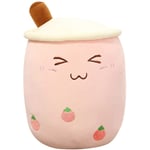 Bubble Tea Plyschleksak Boba Gosedjur Bubble Tea Kramkudde-24cm