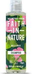 Faith in Nature 300Ml Natural Wild Rose Shampoo, Restoring, Vegan & Cruelty Free