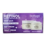 DELFANTI Retinol Pro Advance Dead Sea Salt Vitamin E Set Day Cream + Night Cream