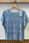 Vivichy Alissa Virkad Topp Dam Sky Blue