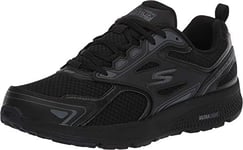 Skechers Men's GOrun Consistent Athletic Workout Running Walking Shoe Sneaker with Air-Cooled Foam, Black Grey 2, 6.5 UK