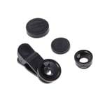 iplusmile 3 in 1 Phone Camera Lens Kit, 180° Fisheye Lens & 0.67X Wide Angle Lens & Macro Lens, Compatible for iPhone 6S/7/8/X (Black)