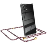 For Xiaomi Mi 11 Lite/5G/5G New Phone Case Cord Case Chain Red Camouflage