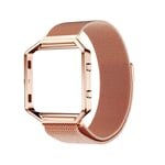 Fitbit Blaze lyxig klockarmband (milanesisk loop) - Rosa guld
