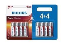 Philips Power Alkaline, Pile Alcaline AA, 1,5 V, Non-Rechargeables
