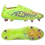 adidas Predator Elite SG Mystic Victory - Lucid Lemon/Lucid Pink/Blå - Soft Ground (SG), storlek 38