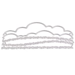 Moares Cloud Grass Border Embossing Cutting Die DIY Craft Stencil Scrapbook Mold Decor,Dies for Card Making Die Cutting Machines Die Cutters for Card Making Silver