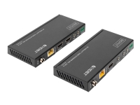 DIGITUS DS-55508 - Sender og mottaker - video/lyd/infrarød/seriell-utvider - HDMI, HDBaseT - over CAT 5e/6/7/8 - opp til 150 m