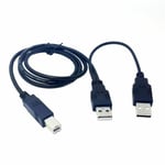 Drive Scanner for Printer Data Cables Y Cable Male To Standard B Male USB Male