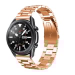 Samsung Galaxy Watch 4 40mm Stilrent länkarmband i metall, Roséguld