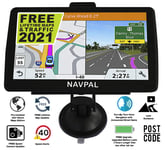 NAVPAL SAT NAV (7 INCH) UK EUROPE EDITION 2022 (FREE Lifetime Updates) GPS Navigation for Car Truck HGV Lorry Motorhome, Features Postcodes, Driver Alerts, Lane Guidance & POI (BRITISH BRAND)