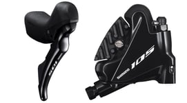 Shimano 105 ST-R7020 + BR-R7070 Sats Svart