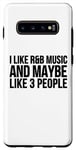 Coque pour Galaxy S10+ R&B Funny - I Like R & B Music And Maybe Like 3 People