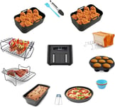 Air Fryer Accessories for Ninja Foodi Dual AF400UK 9.5L, AF300UK 7.6L, AF451UK 