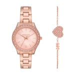 Michael Kors Klockarmband MK1068SET Stål Rosévin 16mm