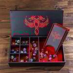 Leather Dice Tower & Storage Box (Red)