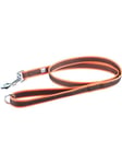 Julius-K9 Super-grip leash orange/grey 20mm/1.2m with handle+O-ring