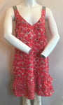 BNWT DKNY Vermillion Red Combo Dress. Summer Cool Size 6 RRP £178 SAVE £140!!!