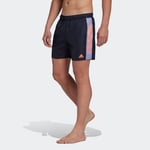 adidas Short Length Colorblock 3-Stripes Swim Shorts Men