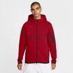 Nike Luvtröja Tech Fleece 24 FZ Vindjacka - Gym Röd/Svart, storlek Large