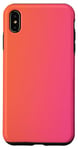 Coque pour iPhone XS Max Esthétique Aura Mignon Dégradé Pink Et Orange