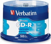 Verbatim Verbatim CD-R | 700MB | x50 | cakebox 50 szt. Printable