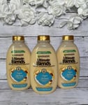 3 x400ml Garnier Ultimate Blends Argan Richness Shampoo For Dry to Very Dry Hair
