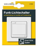 Schellenberg 21002 Smart Home Interrupteur sans Fil pour Montage encastré, contrôle de la lumière Via Application, télécommande et minuterie Blanc