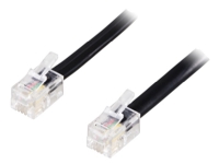 Modular cable 4P4C (RJ9/RJ10/RJ22)>4P4C (RJ9/RJ10/RJ22) 0.2m
