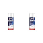 Hammerite Radiator Paint. Tough Enamel Finish, Heat Resistant Paint. White Gloss Paint for Metal, Corrosion and Rust Protection. Quick Drying Spray Paint - 400ml Aerosol (Pack of 2)