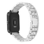 20mm Samsung Galaxy Watch Active rhinestone stainless steel watch band - Silver