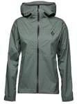 Black Diamond - W STORMLINE STRETCH RAIN SHELL - Laurel Green-3053 - XS