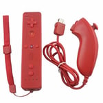 Télécommande Wiimote + Nunchuck pour Nintendo Wii et Wii U - Rouge - Straße Game ®