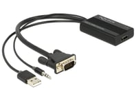 DeLOCK 62597 video cable adapter 0.25 m HDMI Type A (Standard) VGA (D-