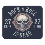 Mousepad Computer Notepad Office Skull Rock N Roll Symbol Band Graphic Hair Concert Home School Game Player Computer Worker Inch