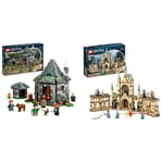 LEGO Harry Potter Hagrid’s Hut: An Unexpected Visit, Toy House & Harry Potter The Battle of Hogwarts, Castle Toy with Molly Weasley, Bellatrix Lestrange and Voldemort Minifigures p