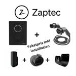 Paketpris 2 Zaptec Go 22kW laddbox + lastbalansering +laddkabel + hållare x2 inkl installation: Installation med 50% grön teknikavdrag