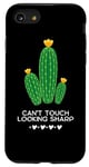 Coque pour iPhone SE (2020) / 7 / 8 Jolie plante cactus avec cœurs ne peut pas toucher - Aspect tranchant