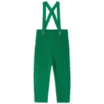 garbo&friends Kabelstickade Byxor Med Hängslen Emerald Green | Grön | 86/92 cm