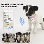 Mini GPS-spårare för katt/hund (42*40*10mm), Bluetooth-spårare