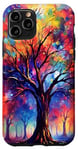 iPhone 11 Pro Colorful Tree & Forest, Beautiful Fantasy Nature & Life Case